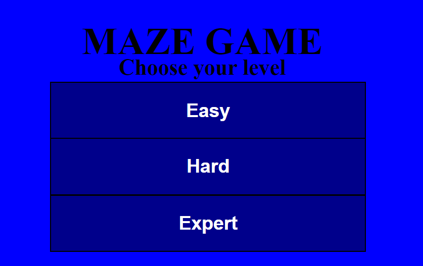 Image of a Maze application